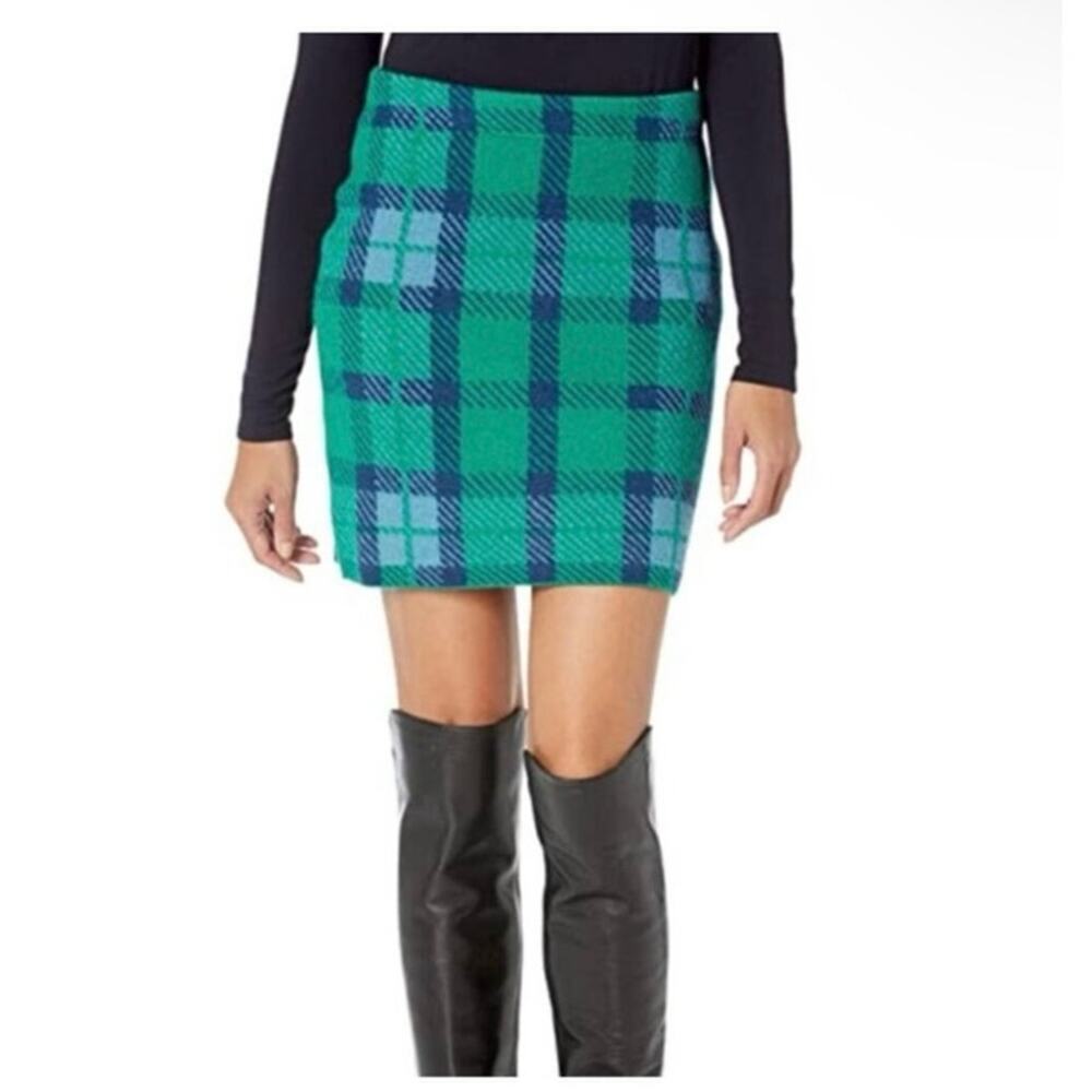 Toad&Co Vibrant Plaid Pencil Skirt